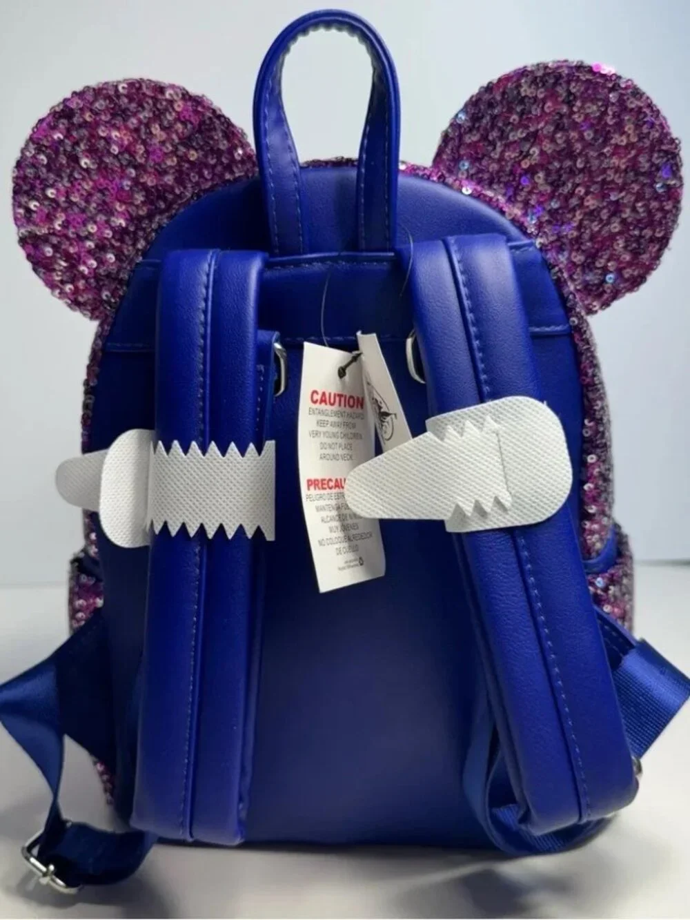 Loungefly Disney Parks Purple Sequin Paris 30th Anniversary Mini Backpack